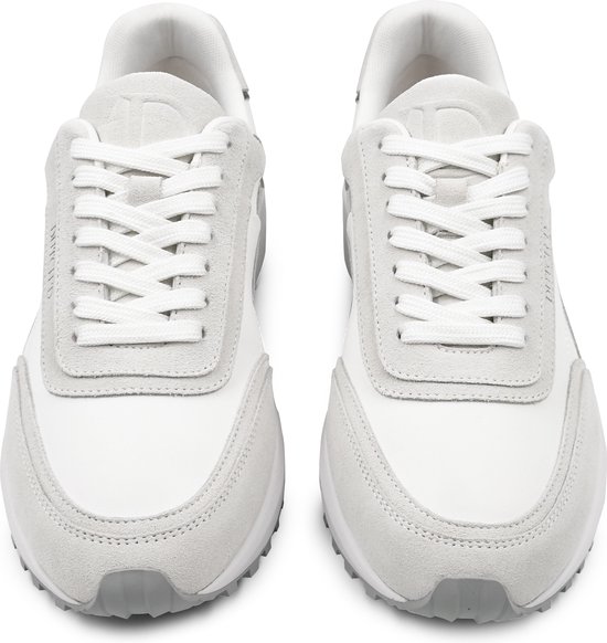 Sneaker Dutch'D ® - Wit/ Grijs - Luxe - Sportive - Cuir - Eclipse - Taille 45