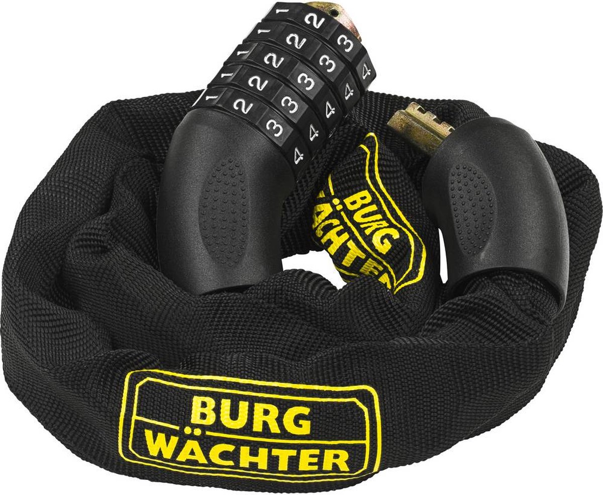 Burg Wächter 280 C 90 BLACK Kettingslot Zwart Cijferslot