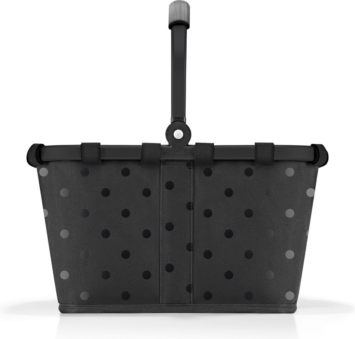 Reisenthel Carrybag Boodschappenmand Maat XS - 5L - Frame Glossy Dots Zwart