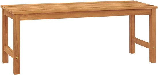 Banc de jardin vidaXL - 114 cm - Bois de teck Massief - Décoration extérieure - Ensemble de jardin - Mobilier de Garden