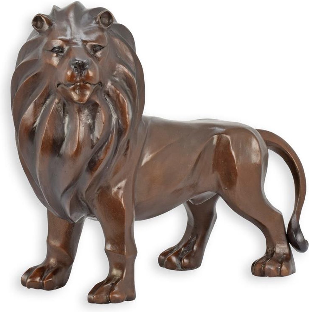 Leeuw - Bronzen beeld - Big Five - 39 cm hoog