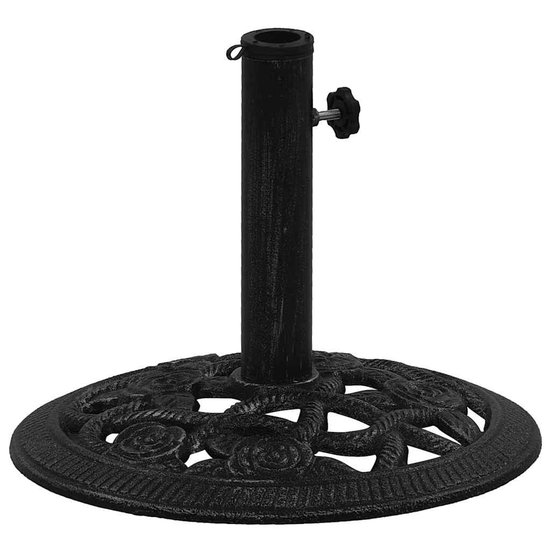 vidaXL Parasolvoet 40x40x32 cm gietijzer zwart - Parasolvoet - Parasolvoeten - Parasol Voet - Parasol Voet