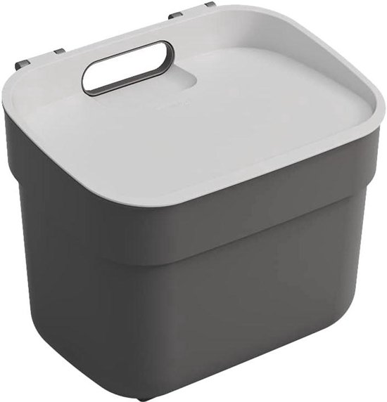Les Collectors Keuken Pedaalprullenbak uit Roestvrijstaal N°705, Zwart, Inhoud 30 L, Compact, Handig, Uitneembare Binnenemmer, Elegante Design met Mat Finish, Bestendig, Soft-Close Deksel