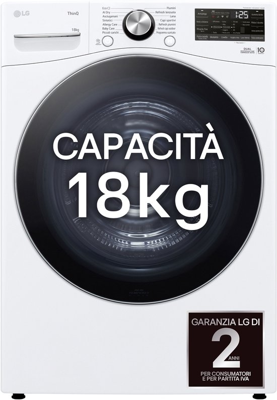 LG RH18U8AVCW - Sèche-linge pompe à chaleur