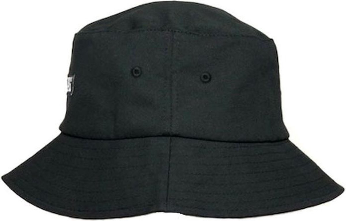 Poederbaas Bucket Hat Heren Zwart One Size