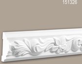 Wandlijst 151326 Profhome Lijstwerk Sierlijst rococo barok stijl wit 2 m