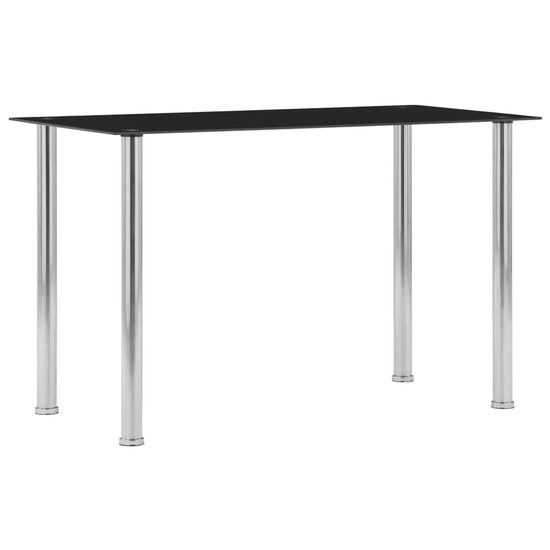 Eettafel Den Haag 140x60x75 cm voor 6 stoelen zwart | premiumXL Eettafel Den Haag 140x60x75 cm voor 6 stoelen zwart | premiumXL