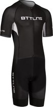 Combinaison de triathlon BTTLNS - combinaison de triathlon à manches courtes pour hommes - Chimera 1.0 - noir-blanc - 2XL