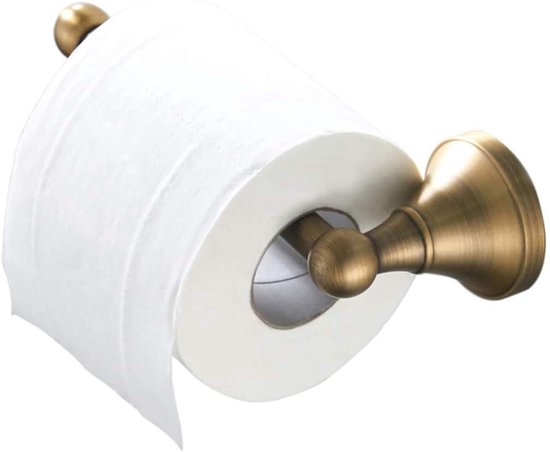 Toiletrol- en Borstelhouder Inbouw BWS Milan Betegelbaar Geborsteld Messing