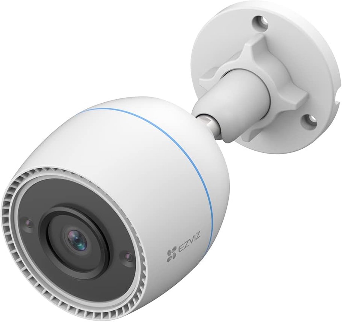 Buiten camera met nachtzicht – beveiligingscamera buiten Waterdicht – Camera Beveiliging met Bewegingsdetectie – Met App - Wit