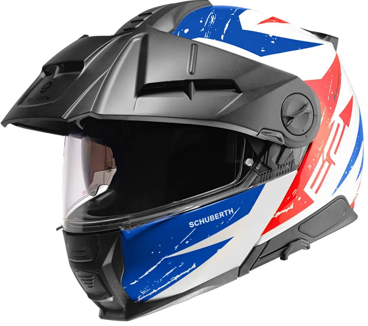 Schuberth E2 Explorer Blauw Rood Systeemhelm - Maat L - Helm