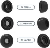 Foam eartips geschikt for Airpods Pro (2) - 6× Mix (2×S + 2×M + 2×L) - zachte memory foam opzet oortjes - foamigo®