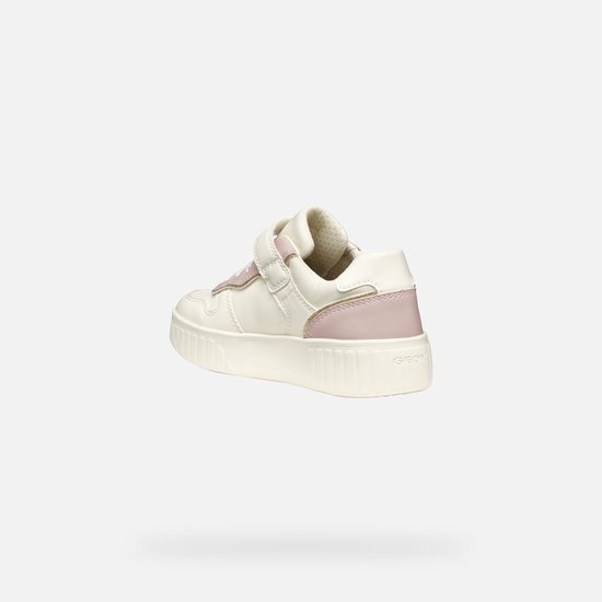 Baskets pour femmes GEOX MIKIROSHI FILLE - Ivoire clair/rose clair - Taille 33