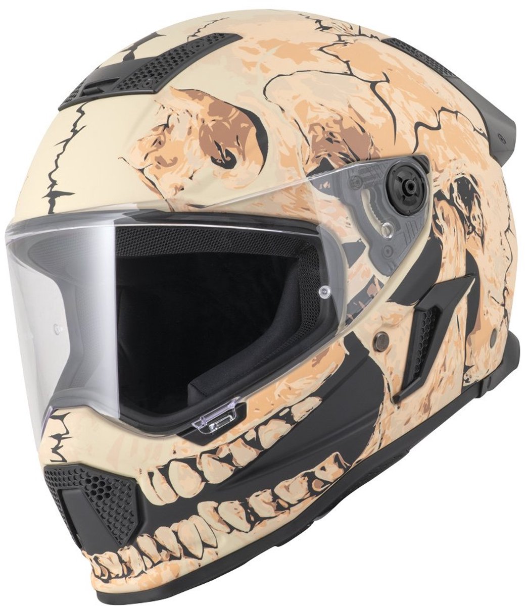 Bogotto Rapto Skull Beige Helm - Maat M - Helm