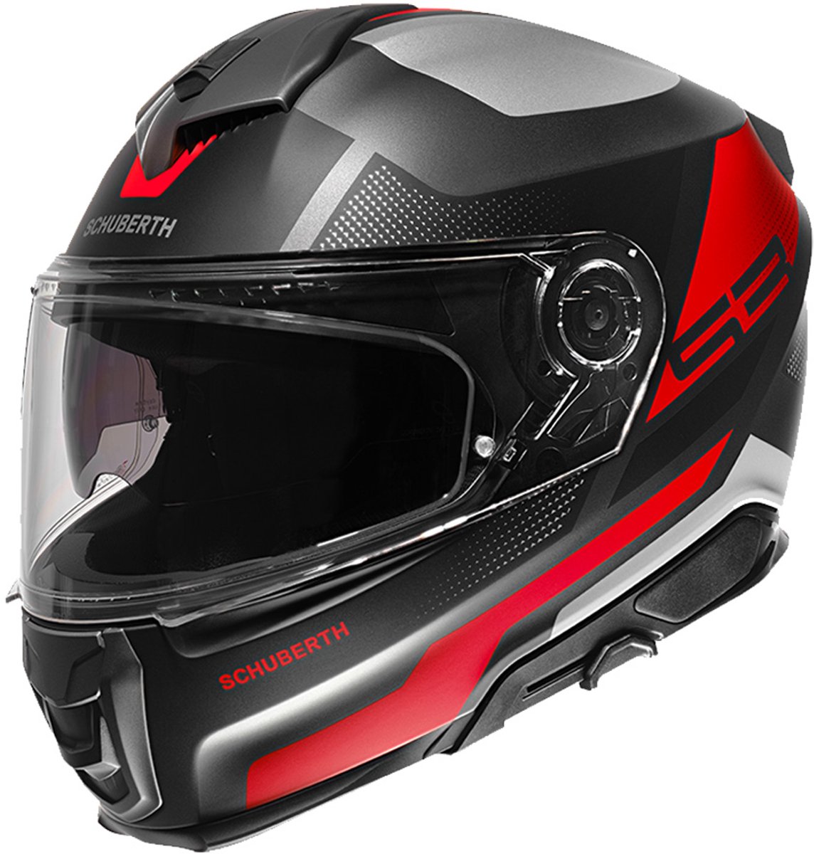 Schuberth S3 Daytona Zwart Grijs Rood Integraalhelm - Helm