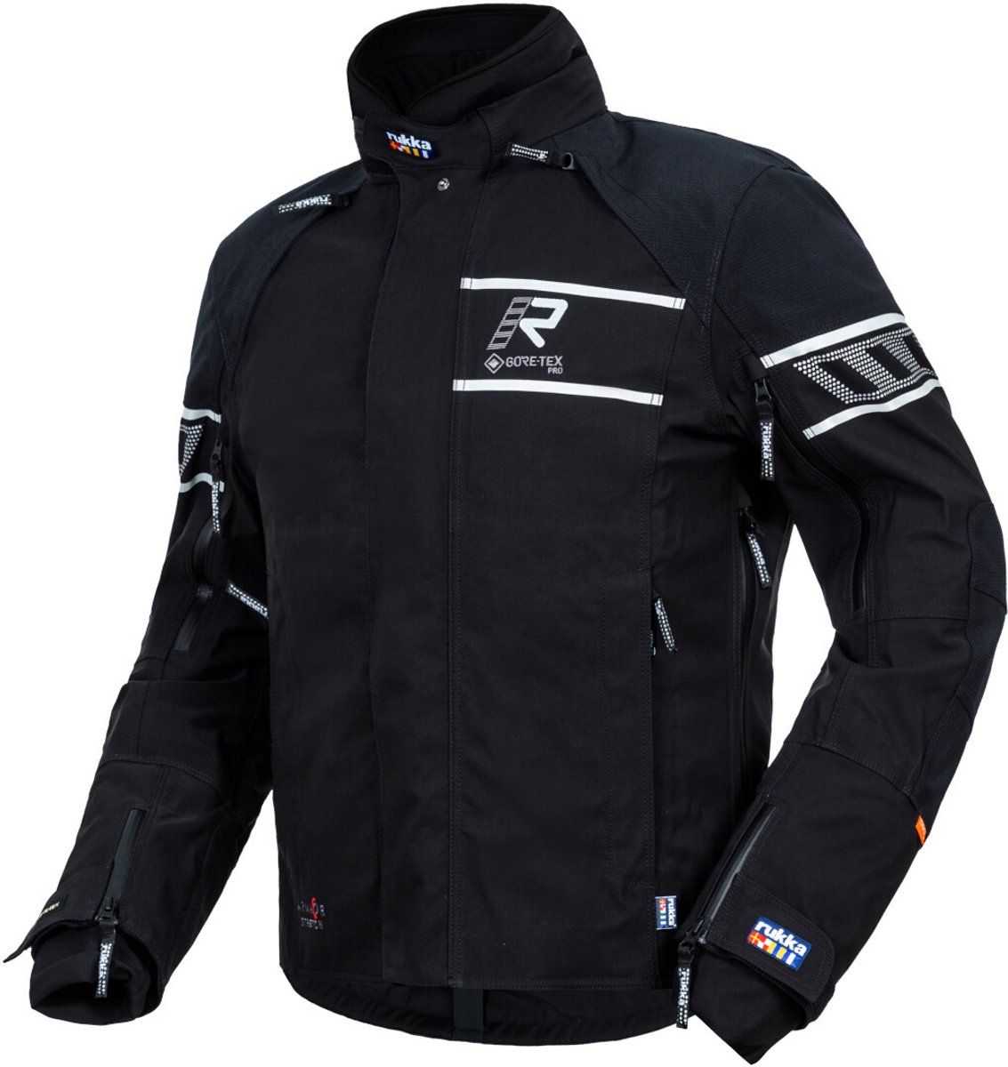 Rukka Rapto-R Zwart Zilver Textiele Motorjas - Jas