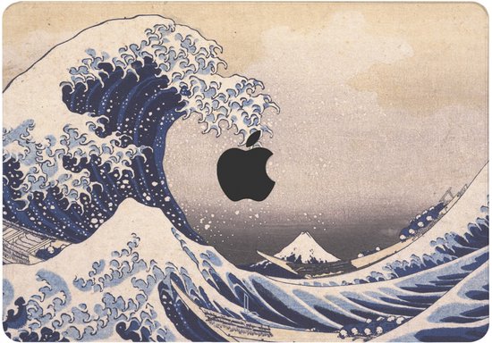 Housse Lunso pour MacBook Pro 16 pouces (2021-2024) - La Grande Wave d'Hokusai