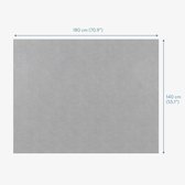 Nappe imperméable JEMIDI pour 4 personnes - 140 x 180 cm - Nappe PVC - Nappe lavable et déhoussable - Protège-table - Grijs