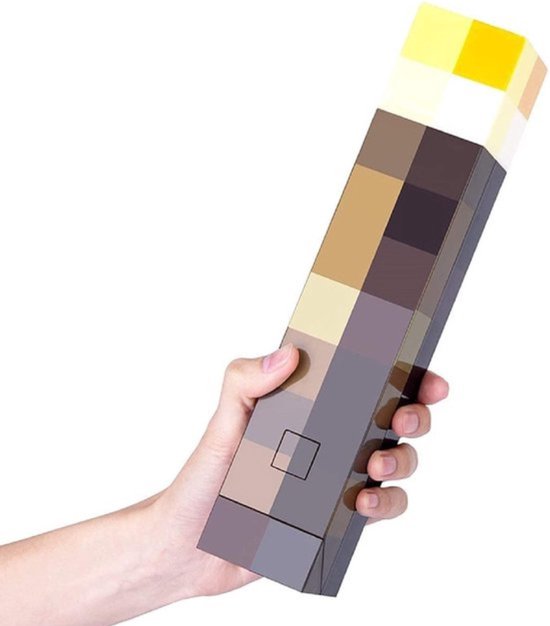 Minecraft Lamp - Minecraft Torch - Minecraft Light - Minecraft Nachtlampje - 28cm - LED - USB oplaadbaar van Minecraft — afbeelding 2