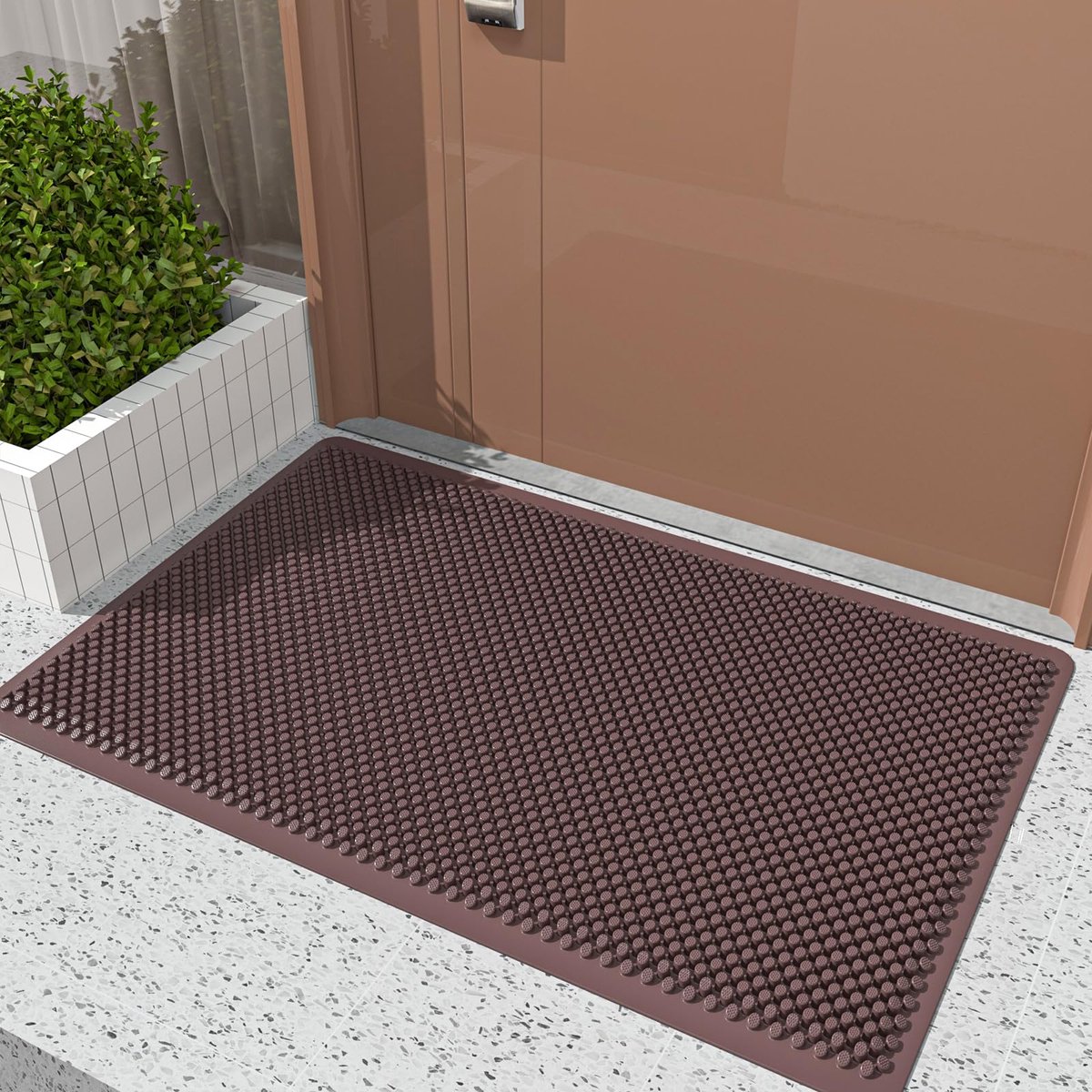 My Ninki ® Weerbestendige Siliconen Vuilvangmat voor Buiten en Entree met Antislip Functie