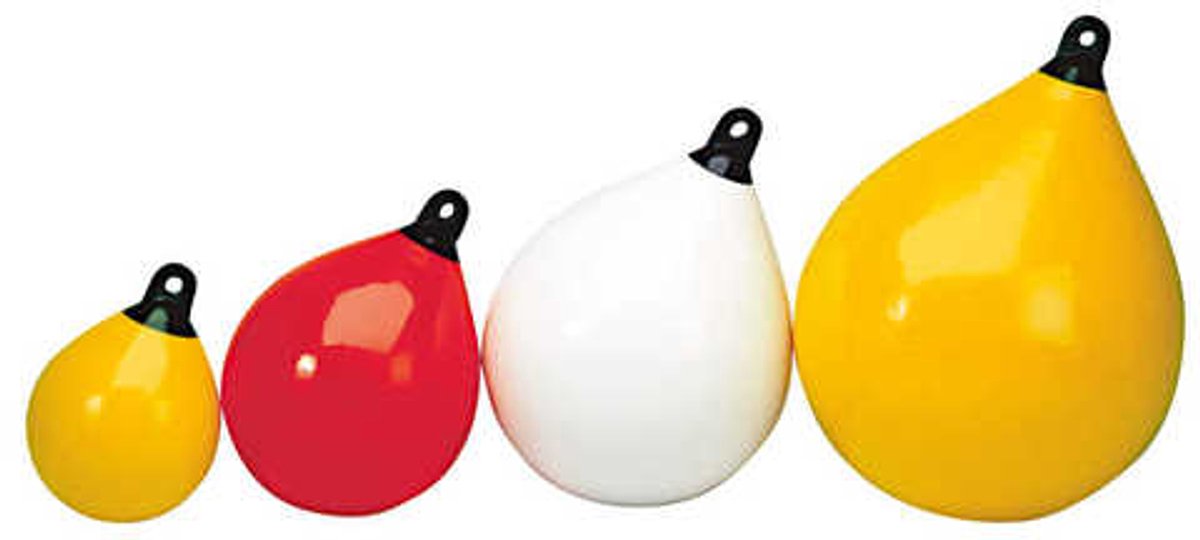 Plastimo Bolvormige Fender Met Zwart Oog Geel,Wit,Grijs 450 x 450 x 620 mm