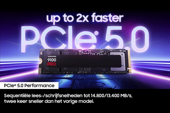 Samsung 9100 PRO - Interne SSD - PCIe 5.0 - NVMe M.2 - 2 TB