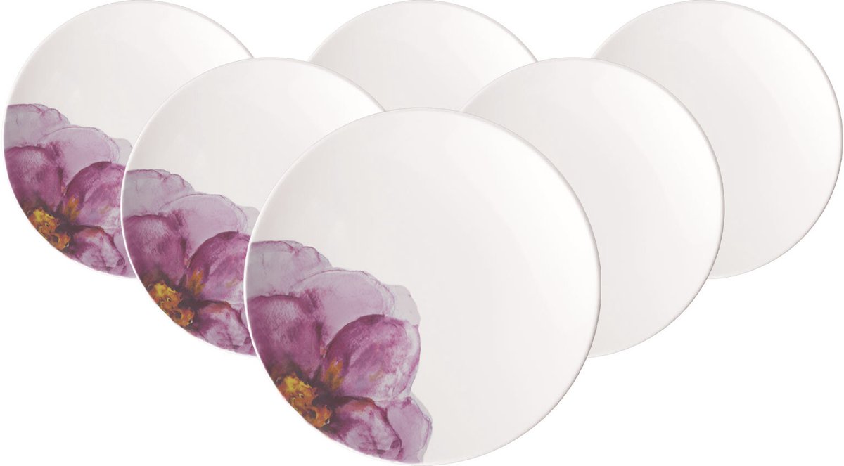 Frühstücksteller Coupe Rose Garden ø 21,2 cm Set van 6