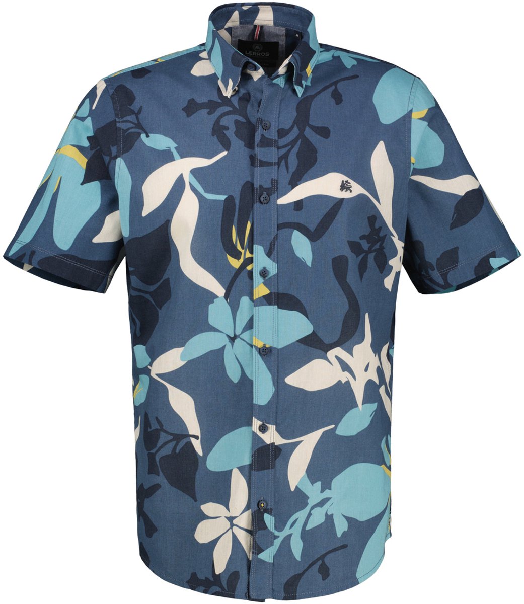 Lerros Overhemd Overhemd Met Hawaiiaanse Stijl 2542409 443 Mannen Maat - XXL