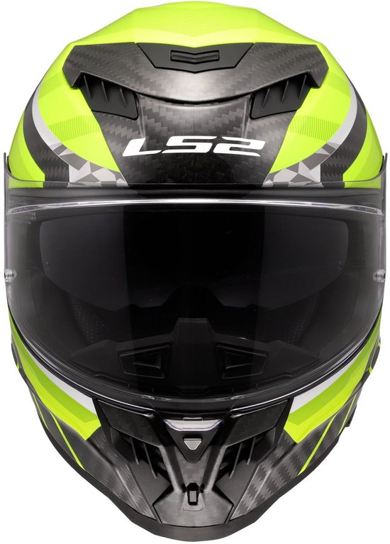 Casque LS2 Dragon Trax FF807 jaune fluo taille XL