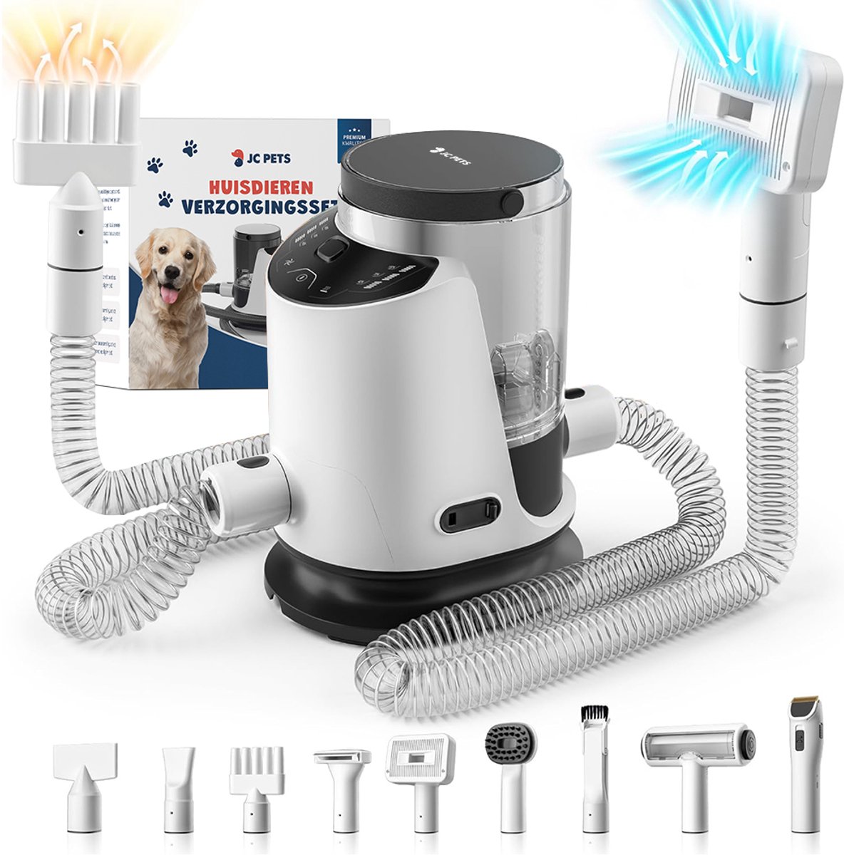 JC Pets Professionele 15-Delige Hondentondeuse