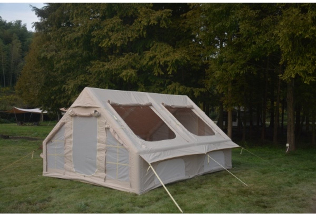 Tent, Grote Opblaastenten Huis, Beige