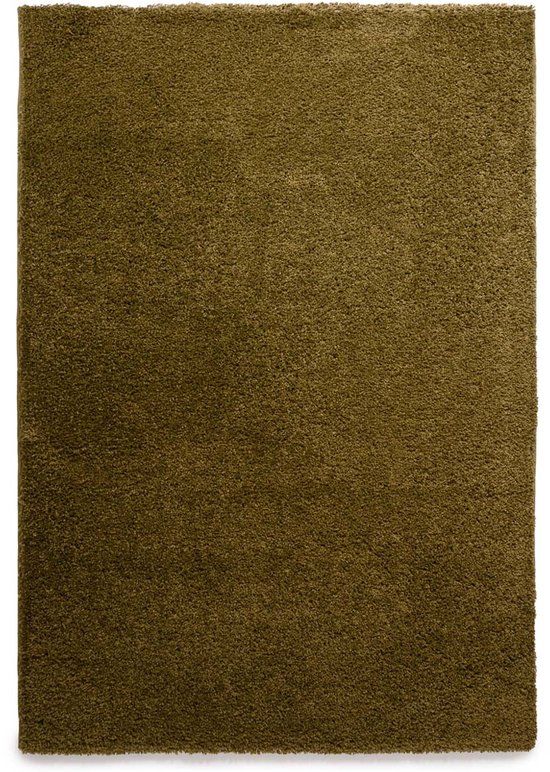 Tapis shaggy uni Shaggy Trend - vert olive 80x150 cm
