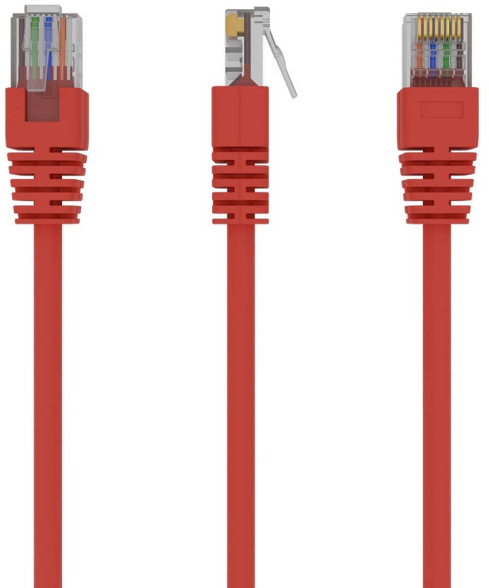 UTP Cat5E patchkabel rood 5 meter
