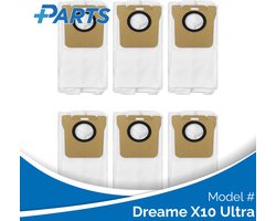 Dreame X10 Ultra Stofzakken (6 Stuks, Plus.Parts® alternatief voor RDB3)
