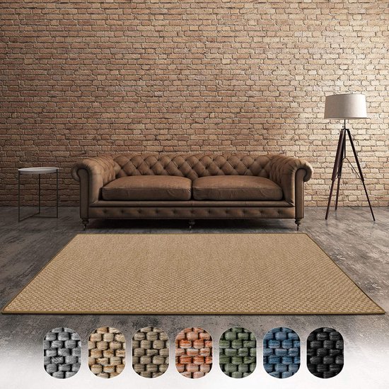 WTHYGB Tapijtloper voor hal, vloerkleed, keukenloper, keukenteppich, antislip, wasbaar, bedpreller voor hal, waskeuken, 80x150cm Beige