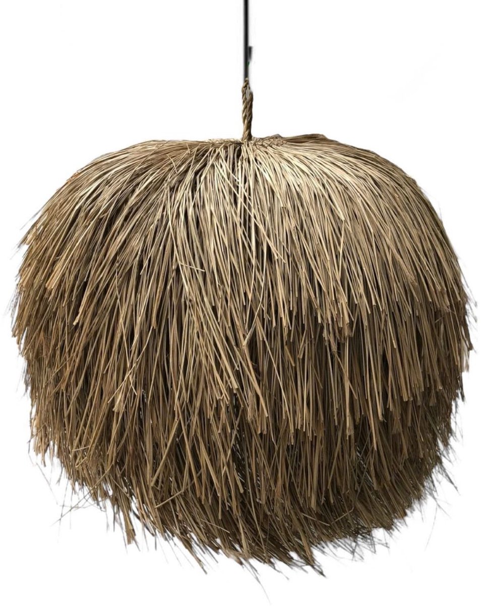 Ronde zeegras hanglamp Javi -Ø55cm- 4shine