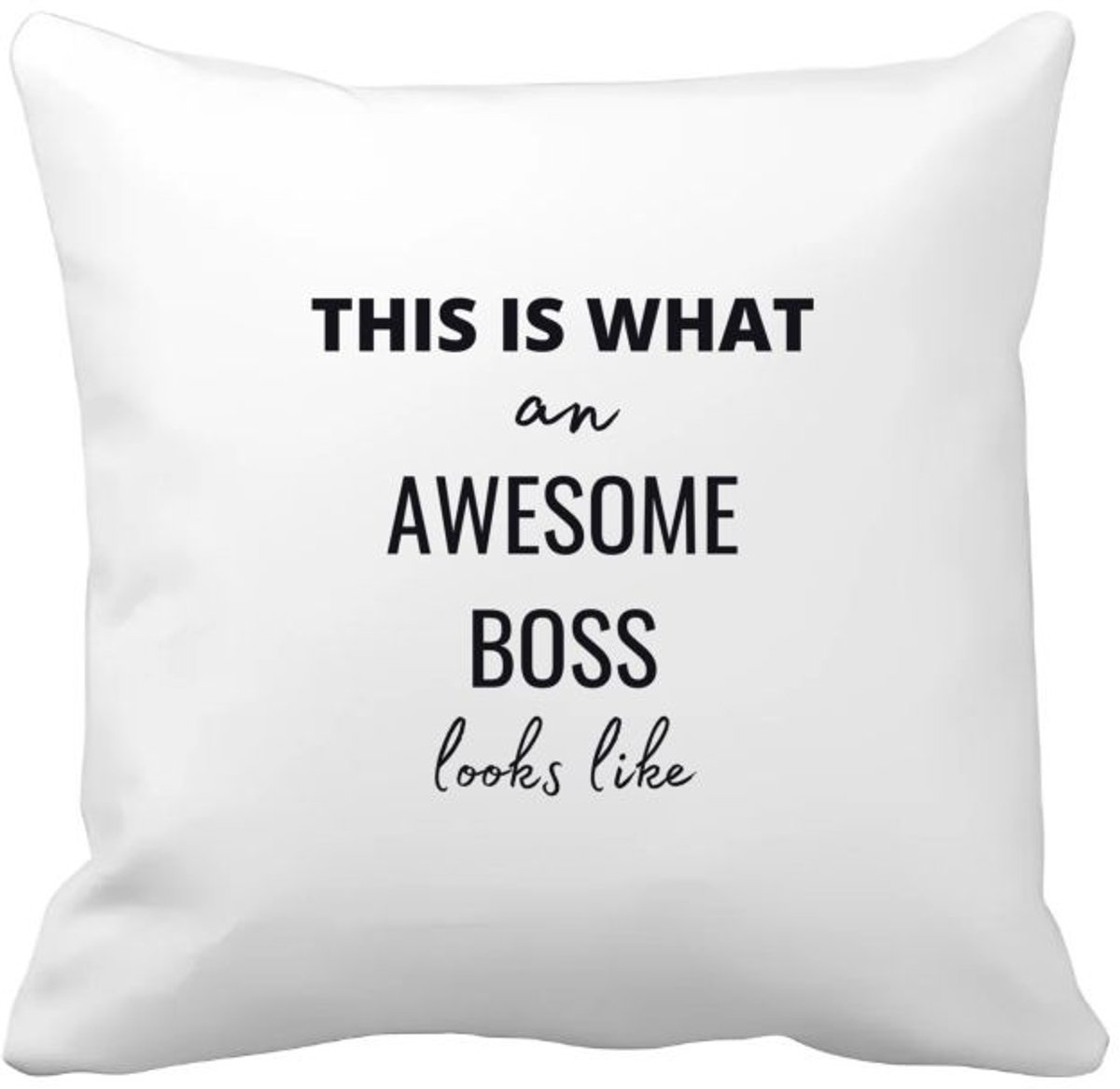 Akyol this is what an awesome boss looks like Kussen hoes - Collega - cadeau collega - cadeau - cadeau werkgever - baas - 40 bij 40 cm Multicolor