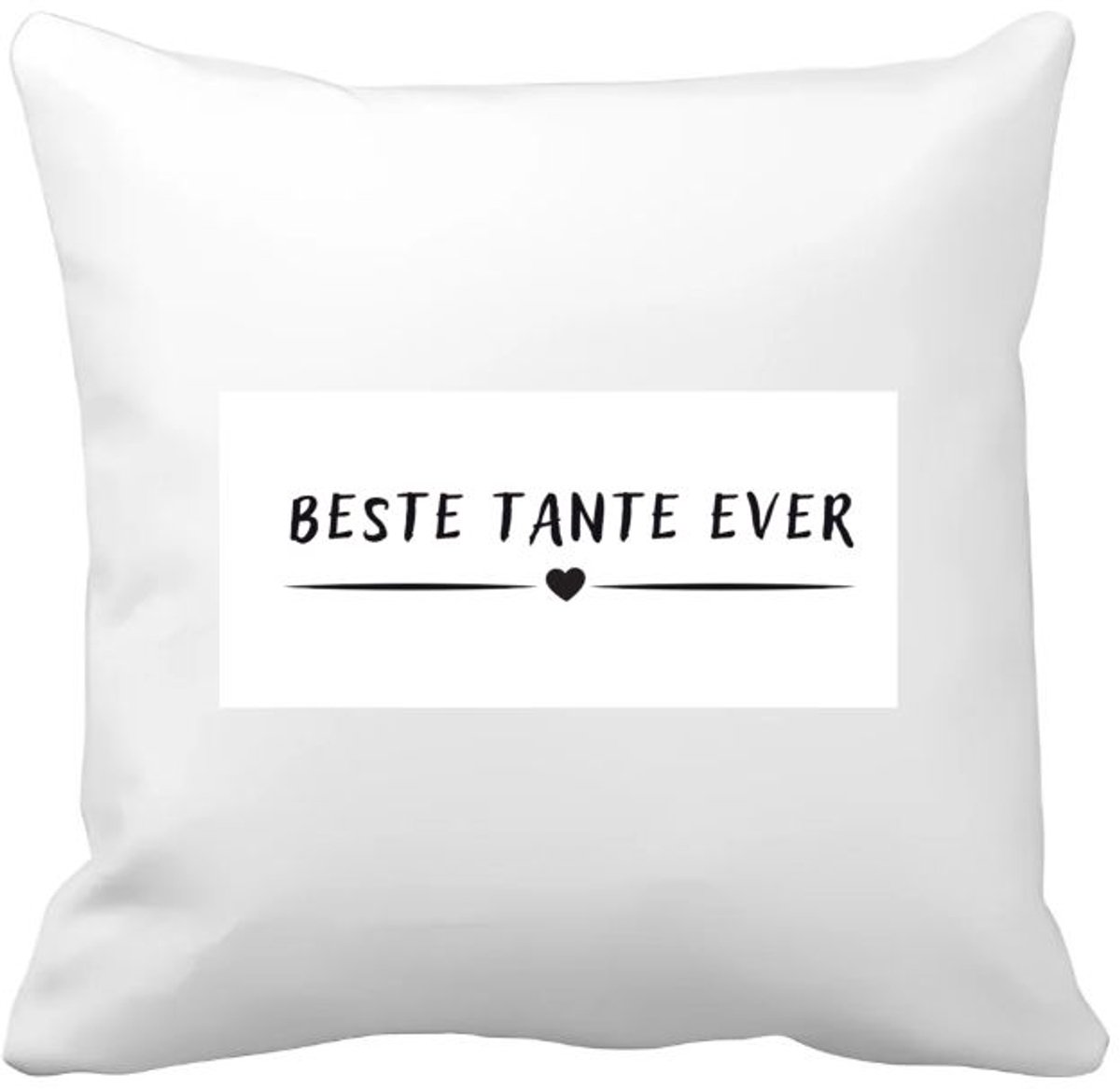 Akyol beste tante ever Kussen hoes - Tante - aunt - leuk cadeau voor je tante - 40 bij 40 cm Multicolor