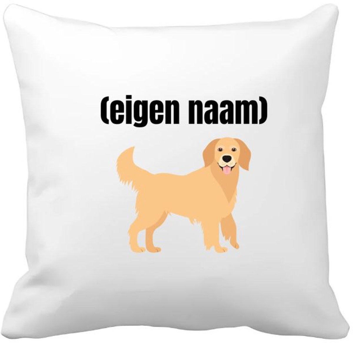 Akyol hond met eigen naam Kussen hoes - Honden - honden liefhebbers - iemand die houdt van honden - verjaardag - cadeau - kado - 40 bij 40 cm Multicolor
