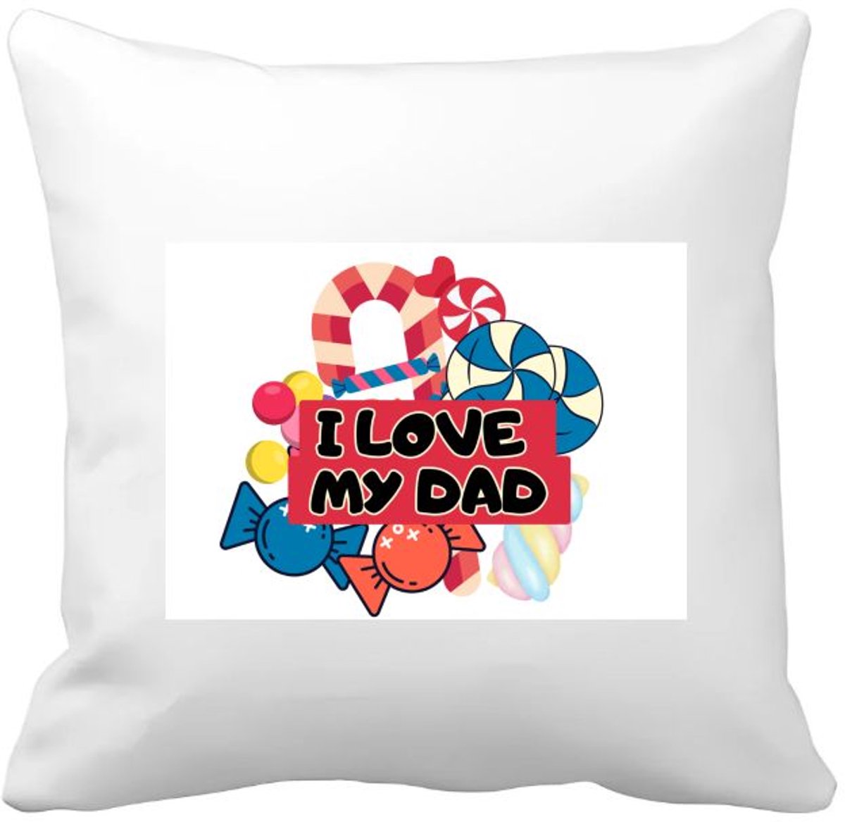 Akyol papa cadeau - Kussen hoes - Papa - vader cadeau - met opdruk - vader cadeau - vader cadeautjes - vaderdag cadeau - vader cadeautjes verjaardag - liefste papa - papa - leuk kado om te geven - 40 bij 40 cm Multicolor