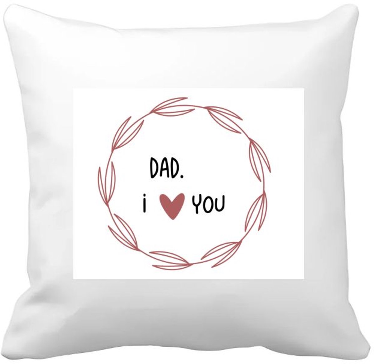 Akyol dad i love you Kussen hoes - Papa - de liefste vader - vader cadeautjes - vaderdag - verjaardagscadeau - verjaardag - cadeau - geschenk - kado - gift - vader artikelen - 40 bij 40 cm Multicolor