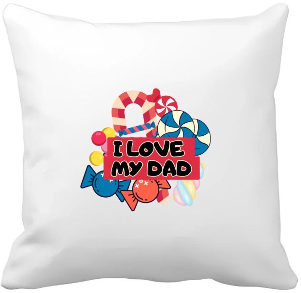 Akyol papa cadeau - Kussen hoes - Papa - vader - vader verjaardag - met opdruk - vader cadeau - vader cadeautjes - vaderdag cadeau - vader cadeautjes verjaardag - liefste papa - leuk kado om te geven - 40 bij 40 cm Multicolor
