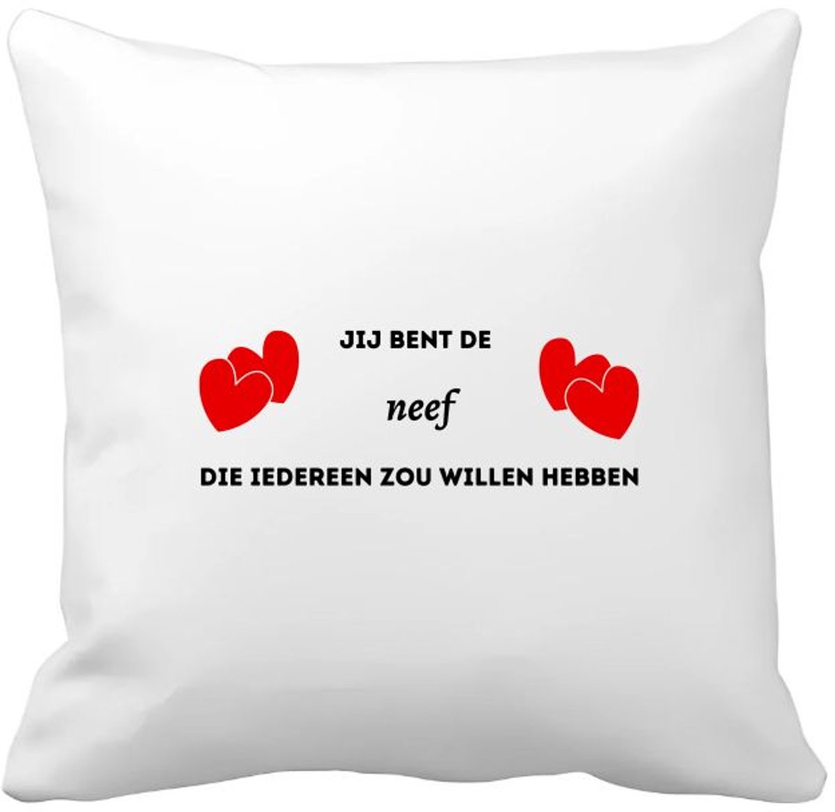 Akyol jij bent de neef die iedereen zou willen hebben Kussen hoes - Neef - geweldige neef - liefste neef - verjaardag - cadeau - kado - bedankje - geschenk - 40 bij 40 cm Multicolor
