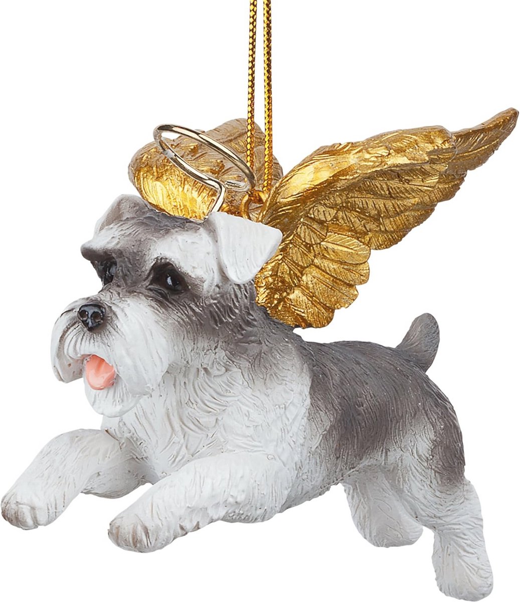 Miniatuur Schnauzer Honden Ornament - Perfect voor Feestdecoratie