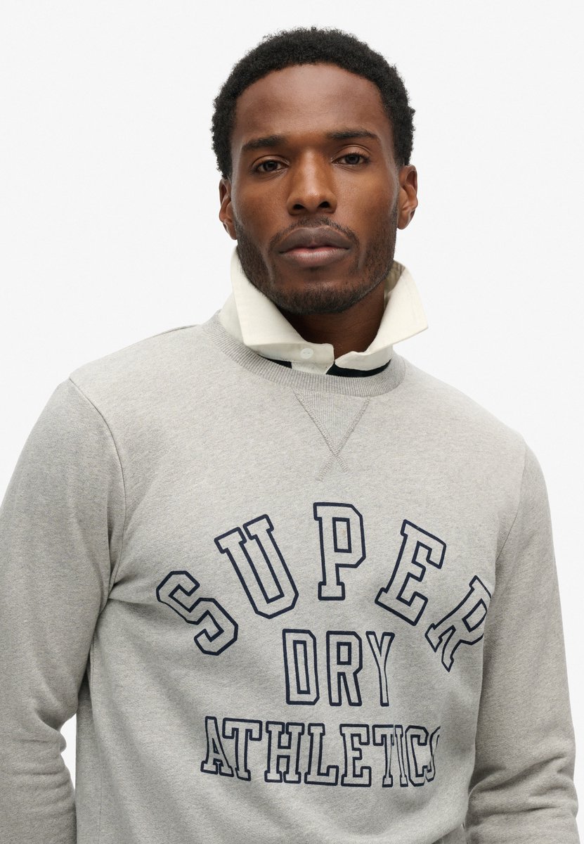 Superdry Atheltic sweatshirt met print Heren Truien Grijs