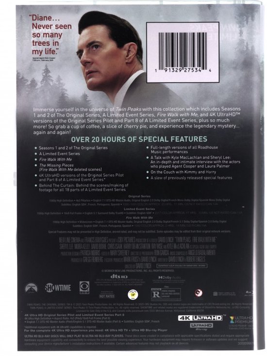 Twin Peaks: From Z to A - Blu-ray ( 2 afleveringen 4K Ultra HD ) - Import