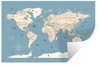 Wereldkaart - Oceaan, Blauw