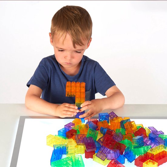 TickiT - Doorzichtig gekleurde moduleblokken (90 stuks) van TickiT — afbeelding 2