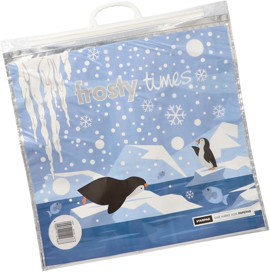 Papstar Draagtas koeltas voor lunch en flessen/voedsel - 5x - Frosty Times - 18 Liter - 52 x 52 cm van Merkloos — afbeelding 3