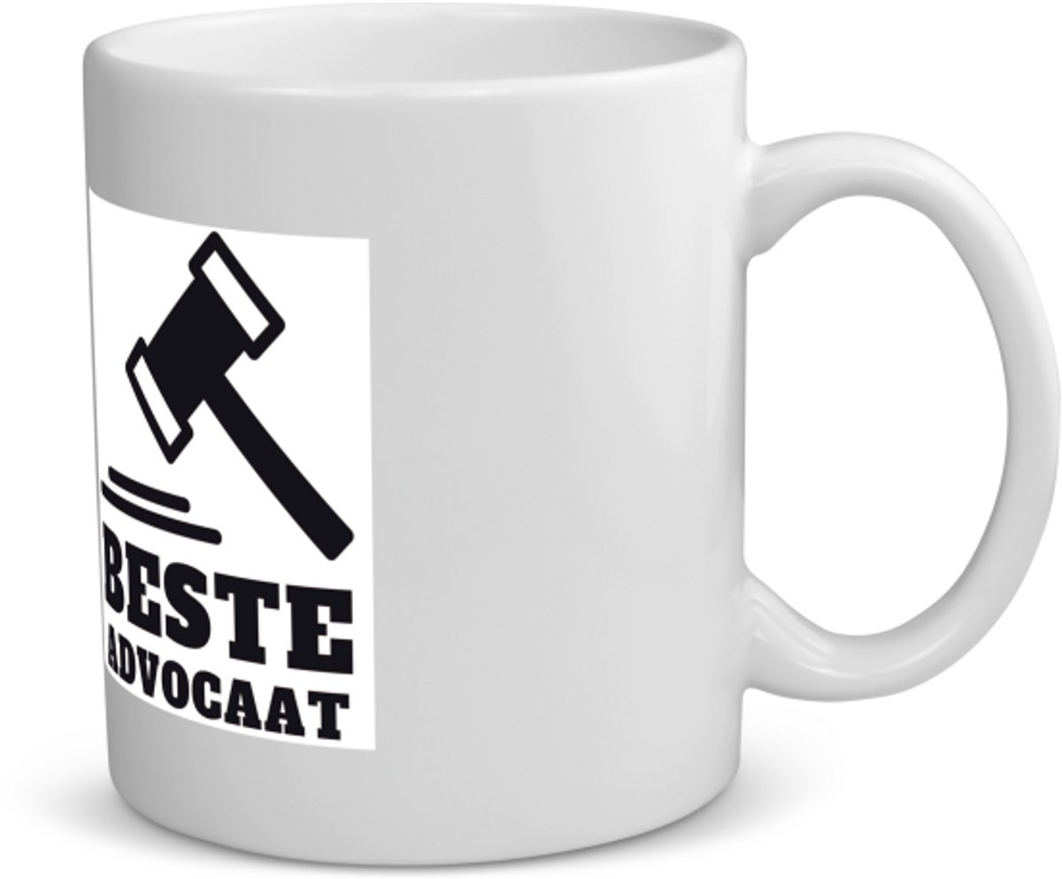 Beste advocaat Mok met opdruk - beste advocaat - collega - cadeau - 350 ML inhoud